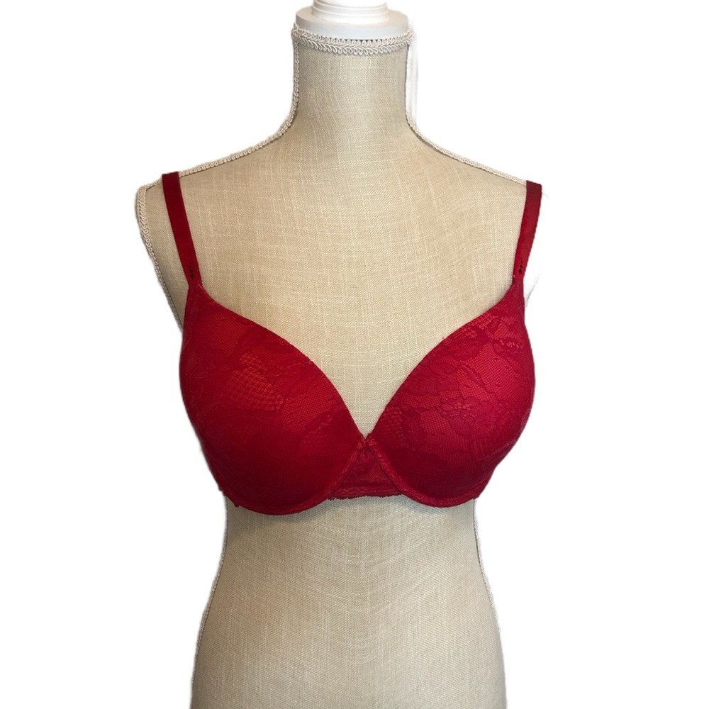 Victoria's Secret Red Lace Push-Up Bra